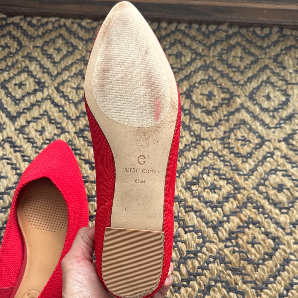 Corso Como Red Women's Flats - Picture 5 of 6